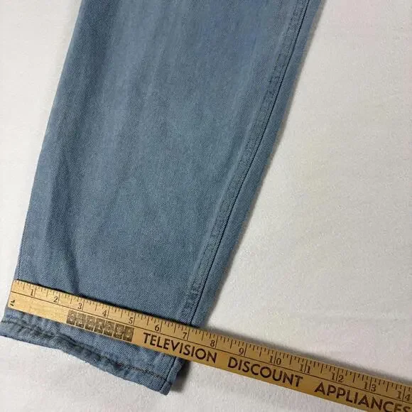Simple Society Jeans Womens Size 5 27 Light Blue Straight Mom Y2K 90s Vintage OG - Picture 4 of 9